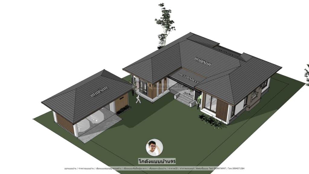 รับออกแบบบ้านP-2524
