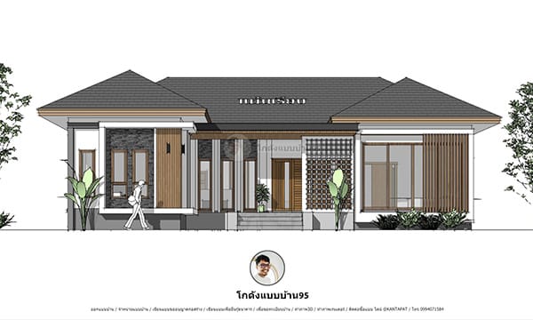 แปลนแบบบ้าน P-2524 bg