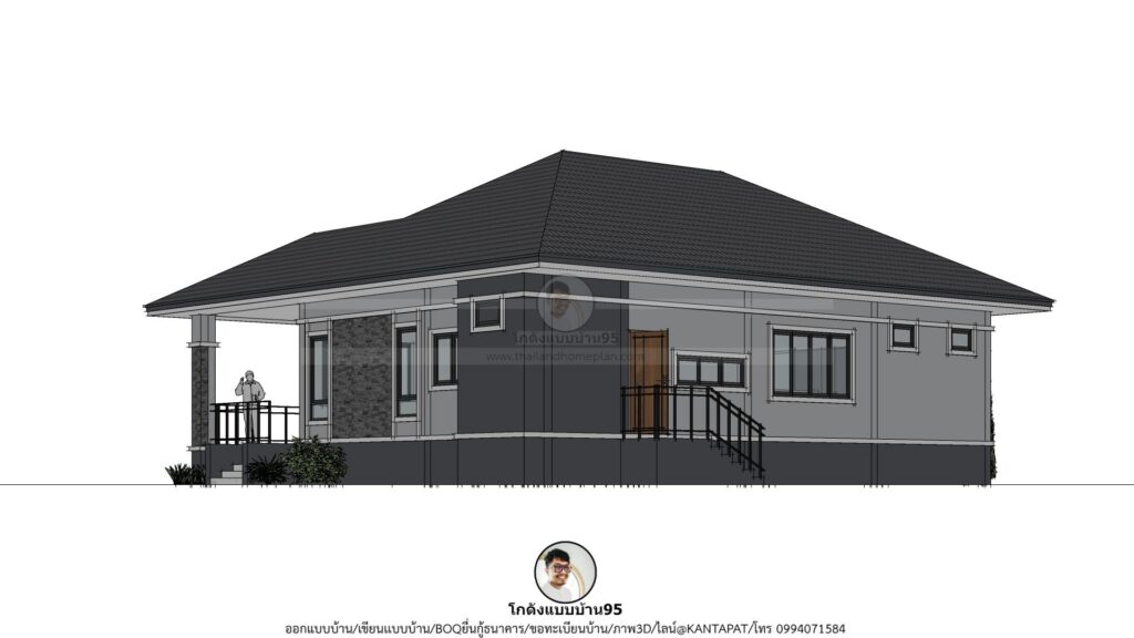 บ้านชั้นเดียวยกสูงP-2547 (3)