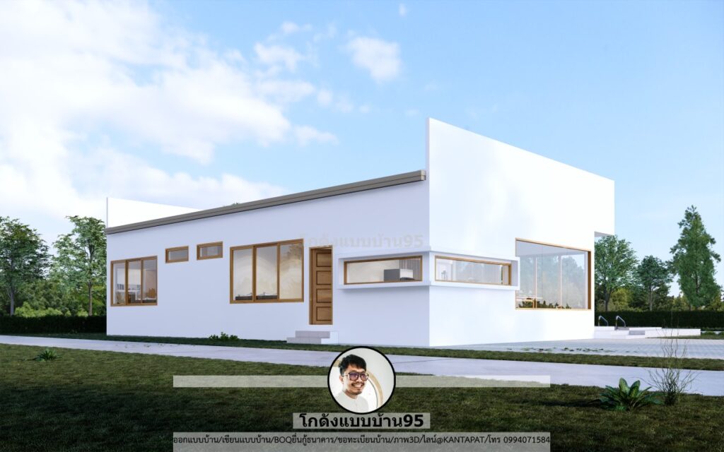 แบบบ้านทรงกล่อง P-2546
