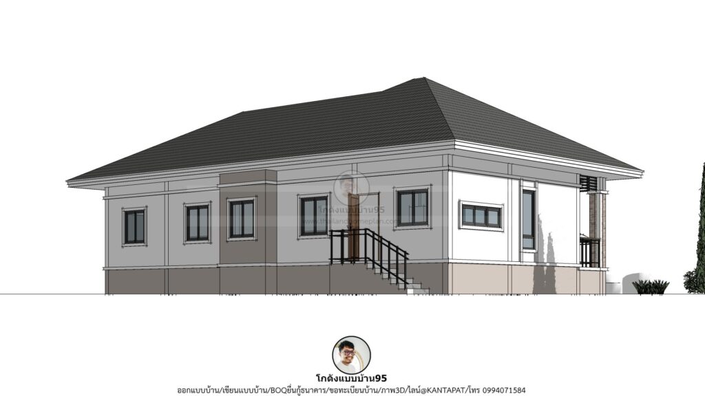 รับเขียนแบบบ้าน P-2531