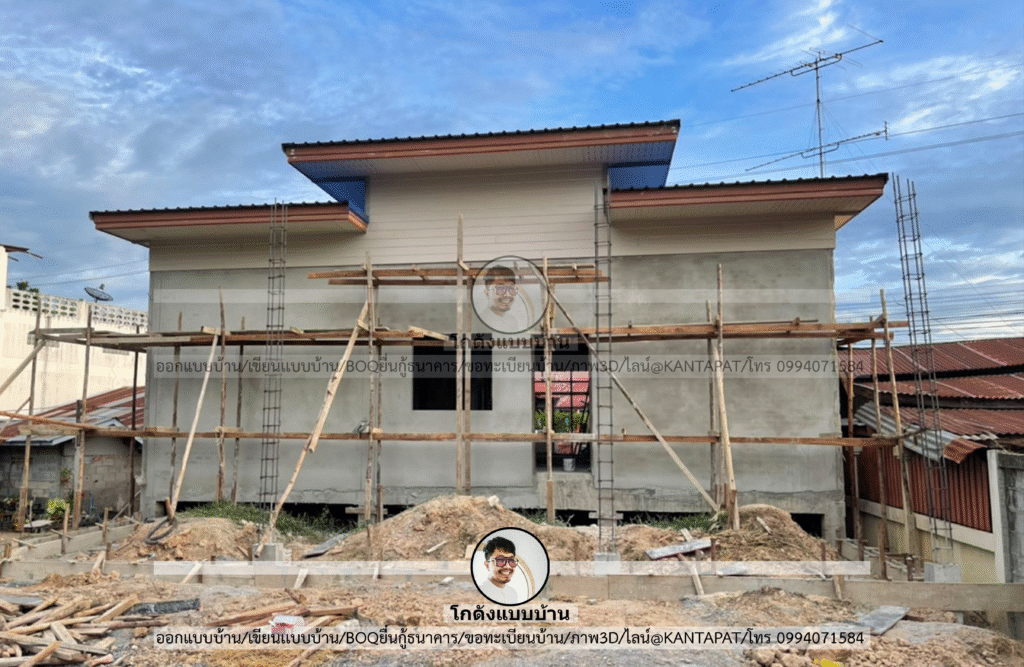 3บ้านสร้างจริงจากแบบโกดังแบบบ้าน P-1422-2