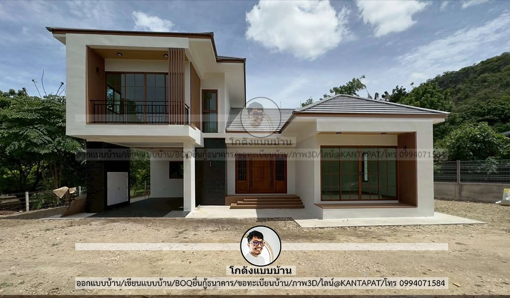 บ้านสร้างจริงจากแบบโกดังแบบบ้าน P2349 -2-wp