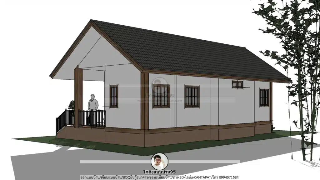 แบบบ้านชั้นเดียว P-2549