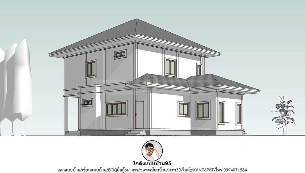 แบบบ้าน2ชั้น P-2321 -4