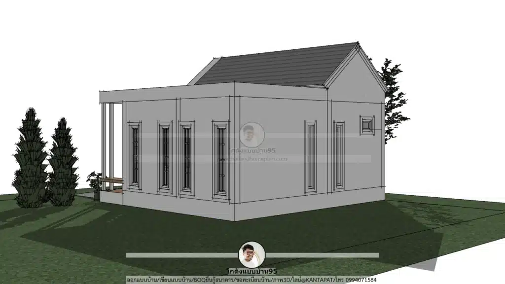 แบบบ้านชั้นเดียวP-2551 (5)