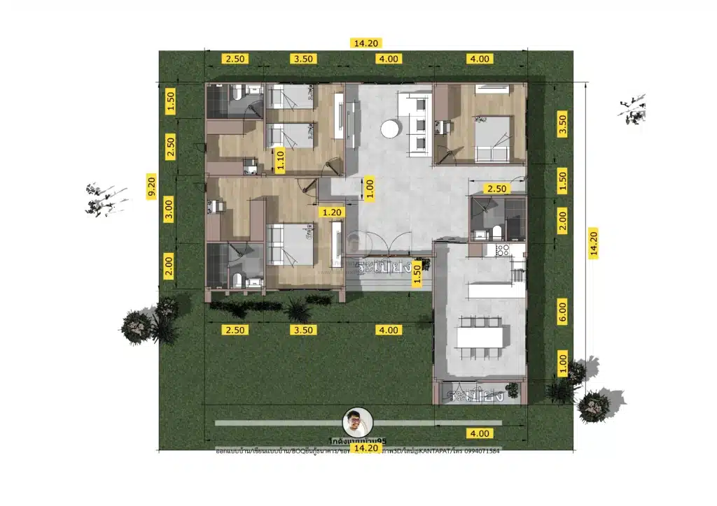 แบบบ้านนอร์ดิก P-2557 (6)