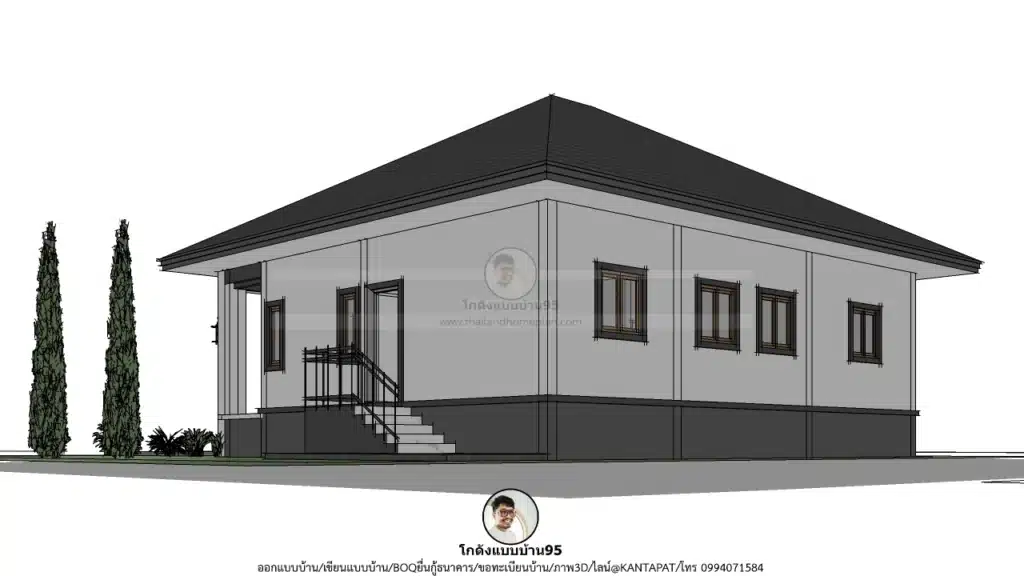 รับเขียนแบบบ้านP-2550 