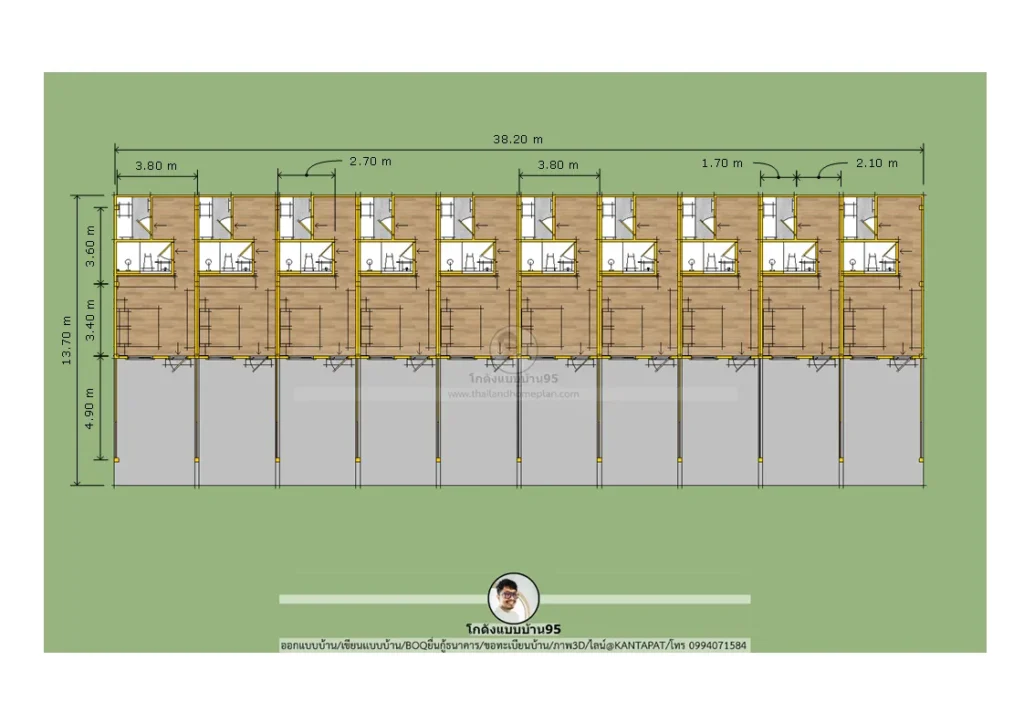 P2542-แบบห้องเช่าชั้นเดียว-ภายใน