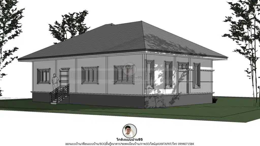P-2585 บ้านคอนเทมโพลารี่-ชั้นเดียว