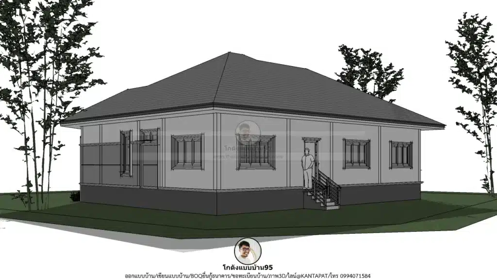 P-2585 บ้านคอนเทมโพลารี่-ภายนอก