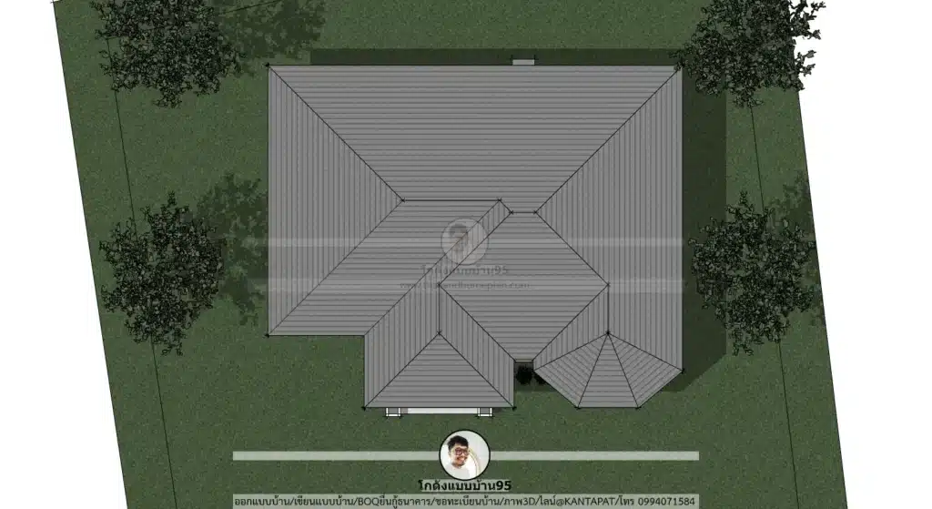 P-2585 บ้านคอนเทมโพลารี่ -หลังคา