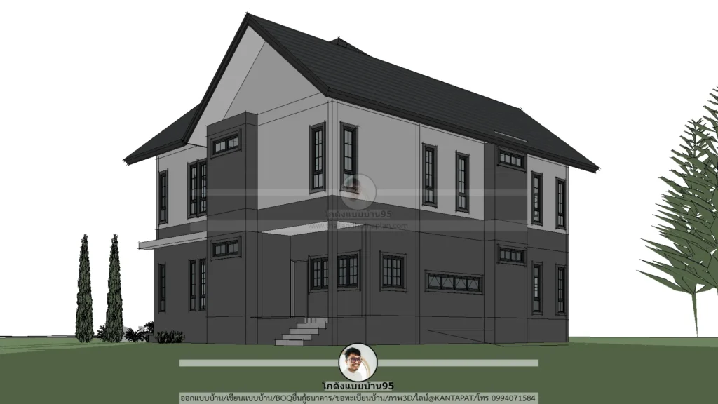 P-2607 แบบบ้านสองชั้น