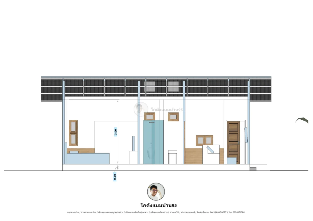 P2558 บ้านชั้นเดียว-ภายใน