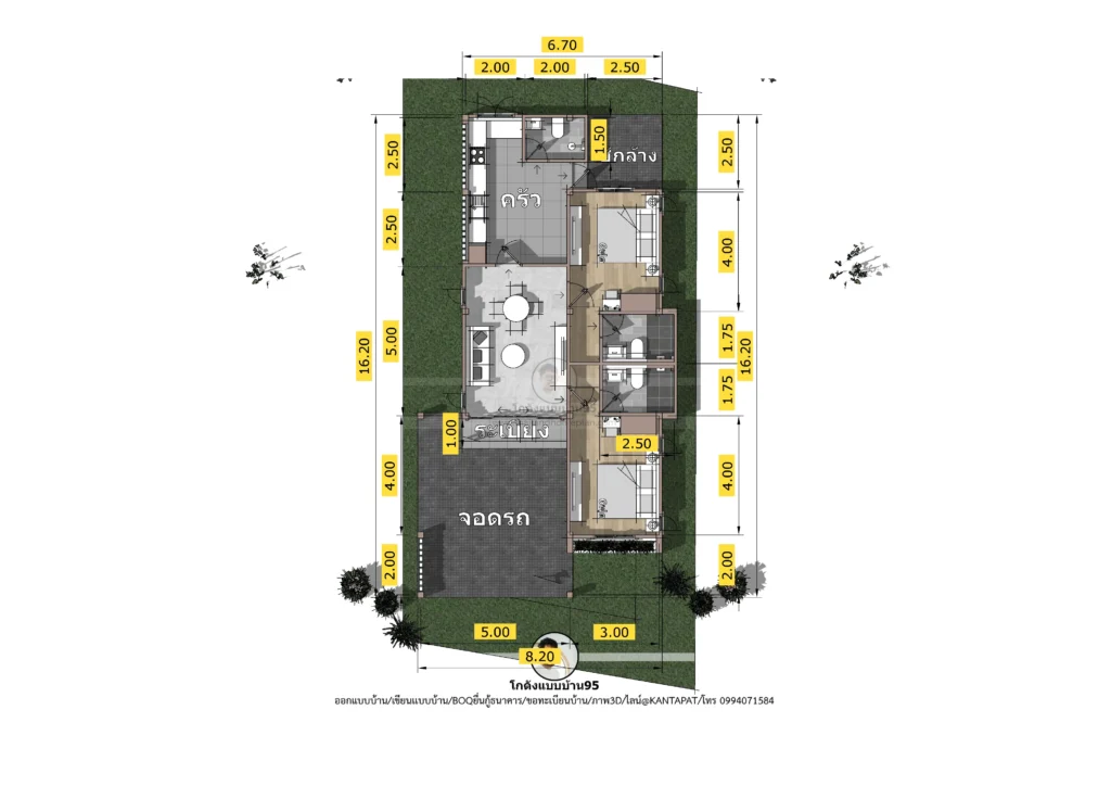 P-2599-บ้านชั้นเดียว