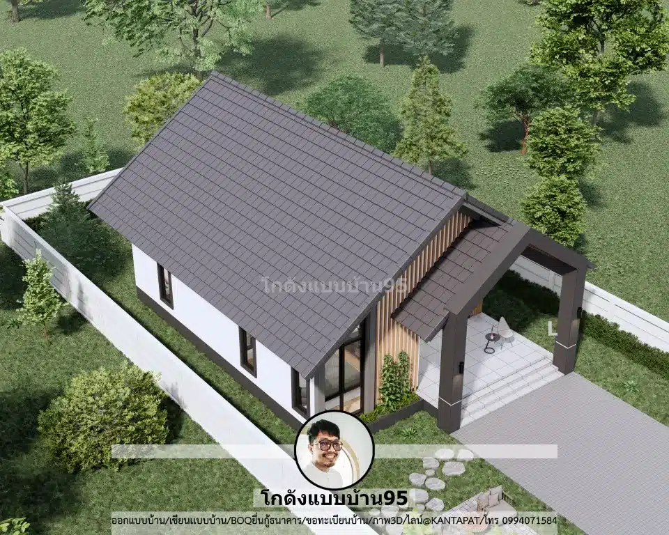 P-2580-หลังคาจั่วชั้นเดียว-หลังคา