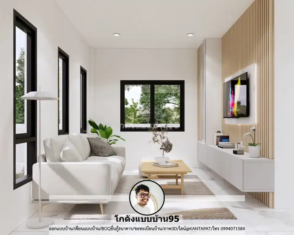 S-181-แบบบ้านชั้นเดียว 3 ห้องนอน