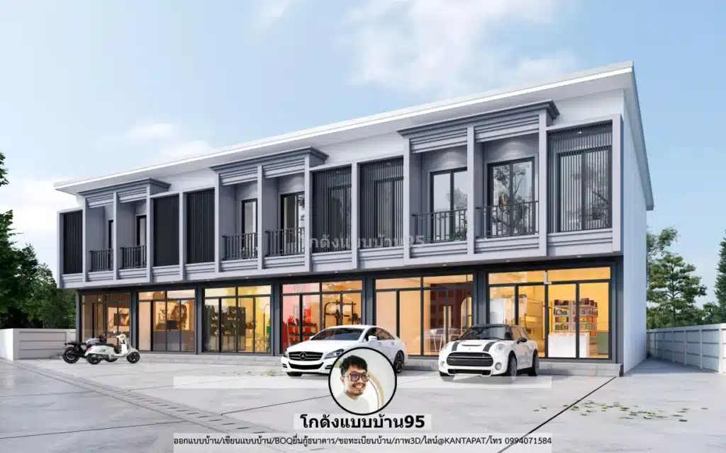 P-2616-ทาวน์โฮม 2 ชั้น สไตล์โมเดิร์น