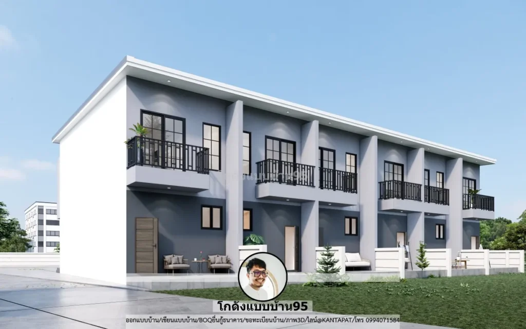 P-2616-ทาวน์โฮม 2 ชั้น สไตล์โมเดิร์น