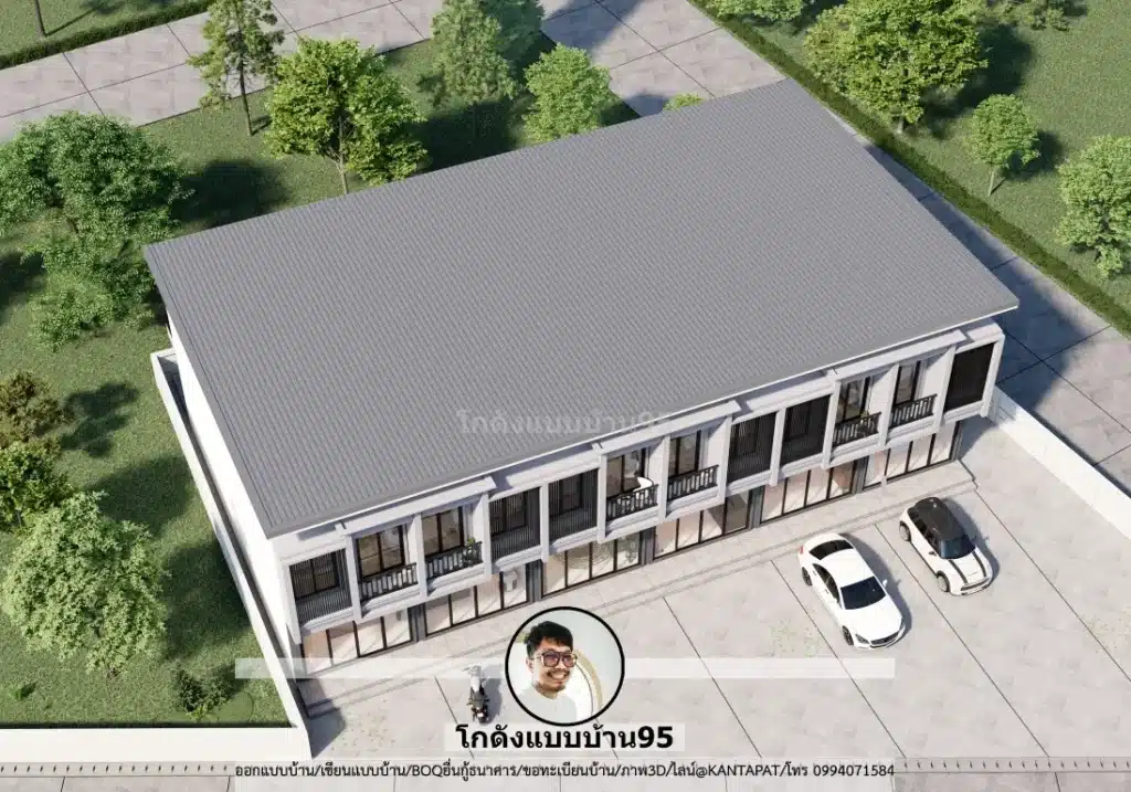 P-2616-ทาวน์โฮม 2 ชั้น สไตล์โมเดิร์น