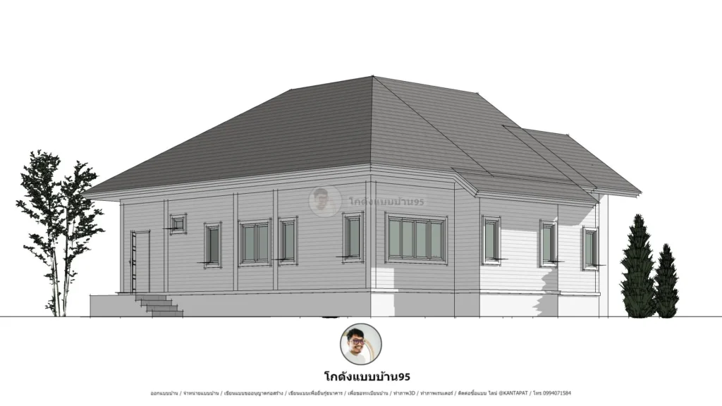 P-2579-บ้านชั้นเดียวคอนเทมโพลารี่