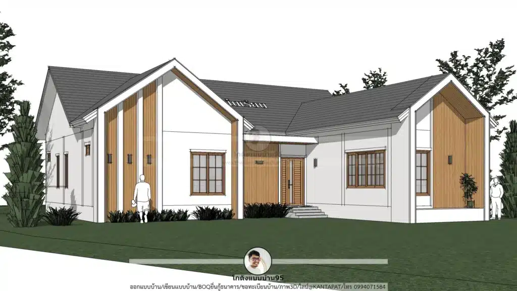 P-2622-บ้านทรงจั่ว 3 ห้องนอน