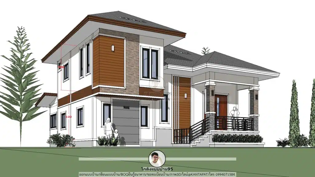 P-2565-บ้านสองชั้นสไตล์ปั้นหยา