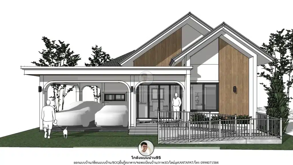 P-2566-แบบบ้านชั้นเดียว