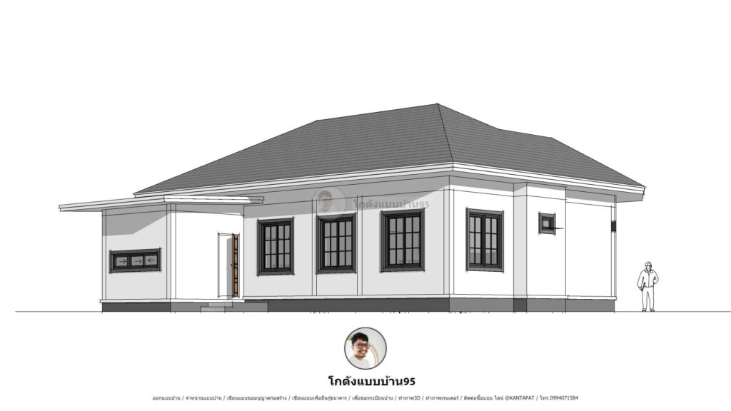 P-2581-บ้านชั้นเดียวสไตล์คอนเทมโพลารี่