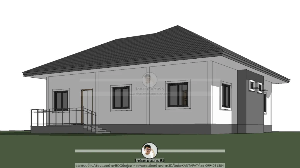 P-2587-บ้านปั้นหยาชั้นเดียว-ภายนอก