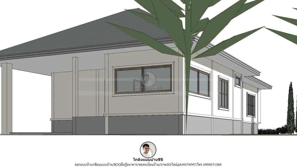 บ้านชั้นเดียว 3 ห้องนอน-P-2589