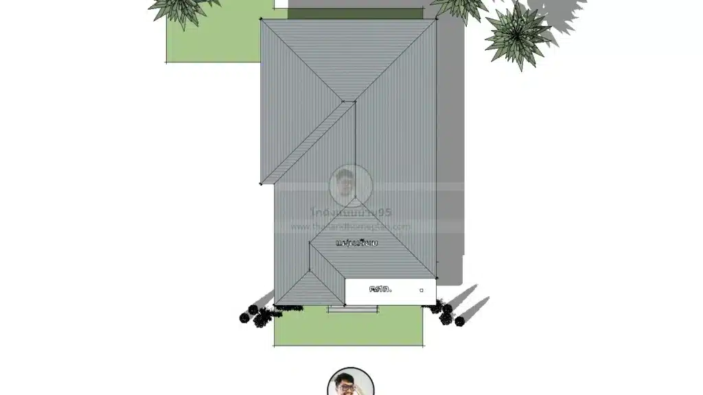 P-2589-บ้านชั้นเดียว-หลังคา