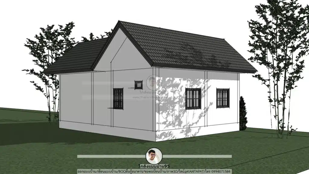 P-2594-แบบบ้านชั้นเดียวอเนกประสงค์