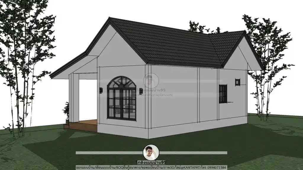 P-2594-แบบบ้านชั้นเดียวอเนกประสงค์