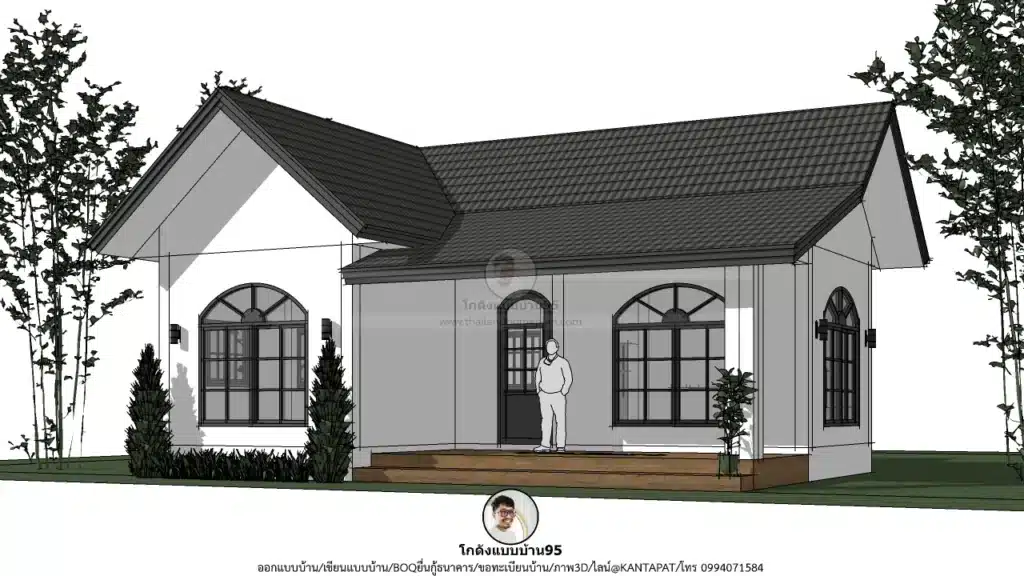 P-2594-แบบบ้านชั้นเดียวอเนกประสงค์-ภายนอก