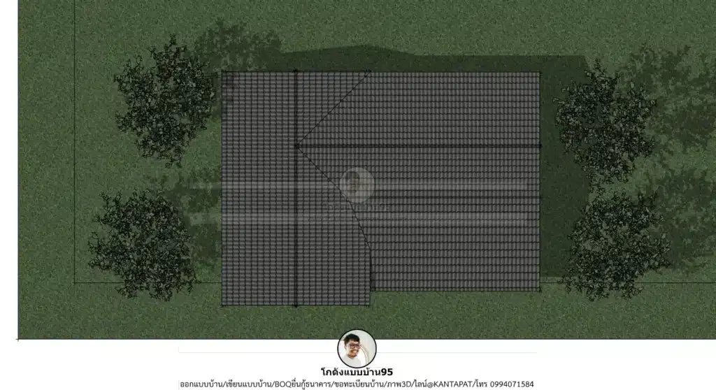 P-2594-หลังคาจั่ว-บ้านชั้นเดียว