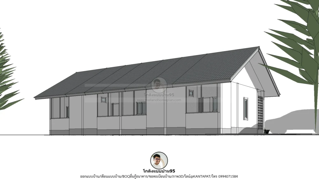 P-2611-แบบบ้านเช่าชั้นเดียว