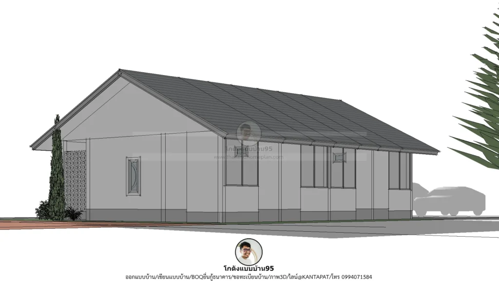 P-2611-แบบบ้านเช่าชั้นเดียว