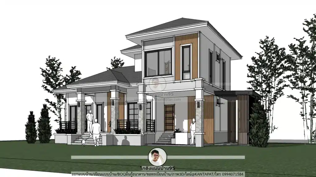 P-2621-บ้านชั้นครึ่งสไตล์ปั้นหยา