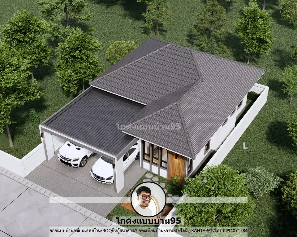 P-2605-แบบบ้านชั้นเดียว