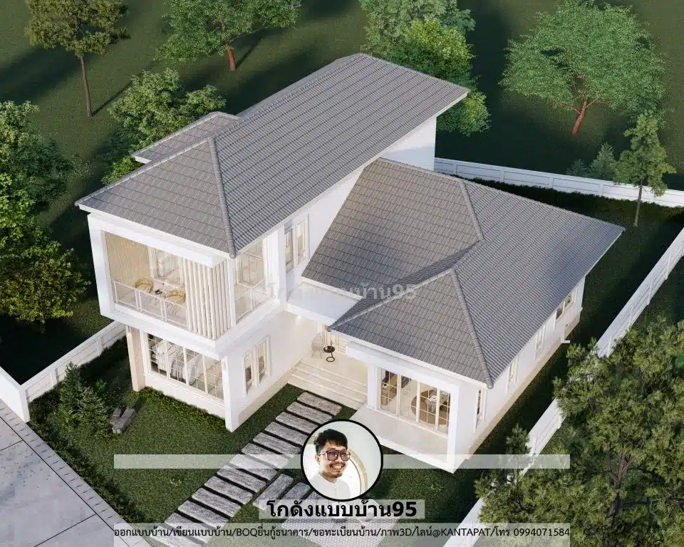 P-2603-บ้านชั้นครึ่งสไตล์ปั้นหยา