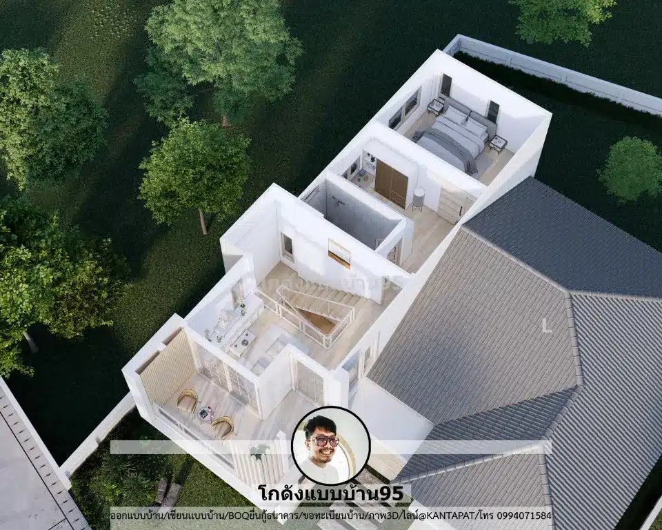 P-2603-บ้านชั้นครึ่งสไตล์ปั้นหยา