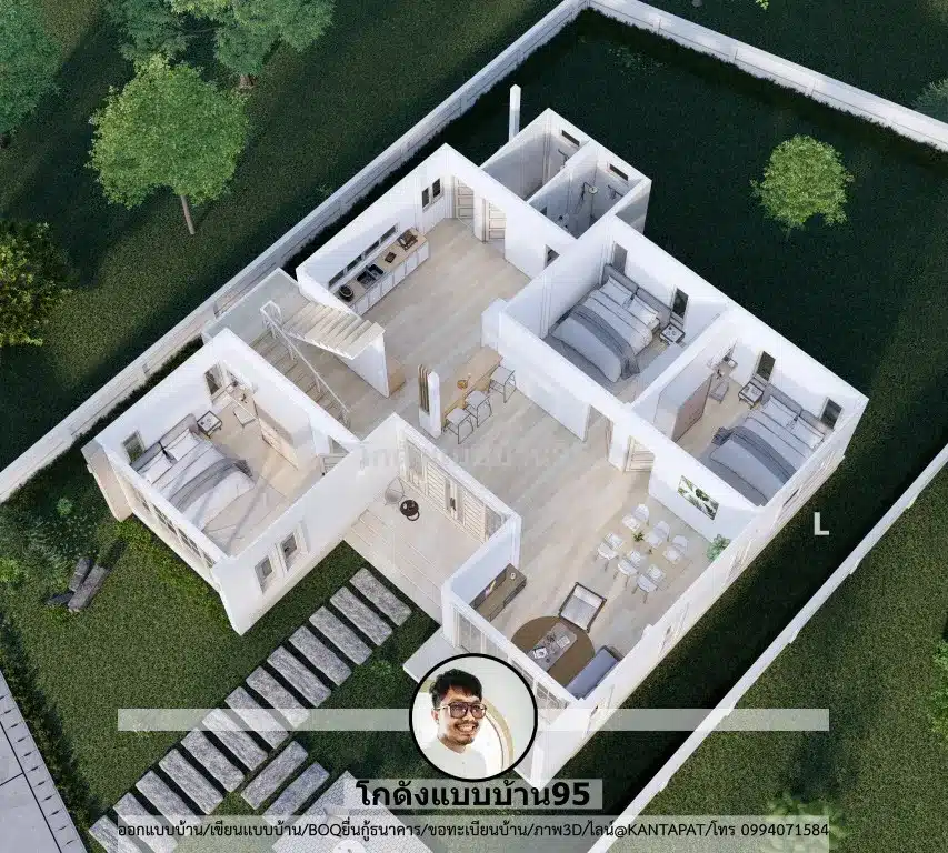 P-2603-บ้านชั้นครึ่งสไตล์ปั้นหยา