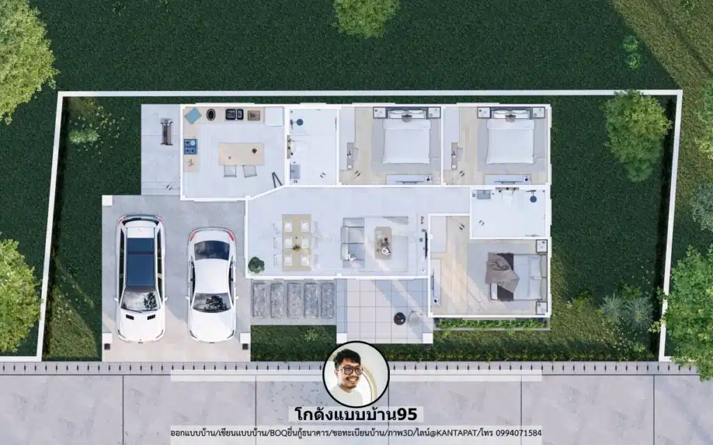 P-2596-บ้านหลังคาทรงจั่ว