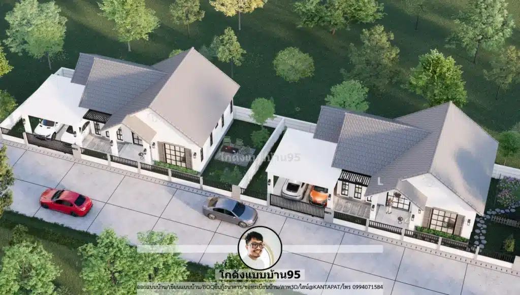 แบบบ้านโครงการชั้นเดียว U-2596