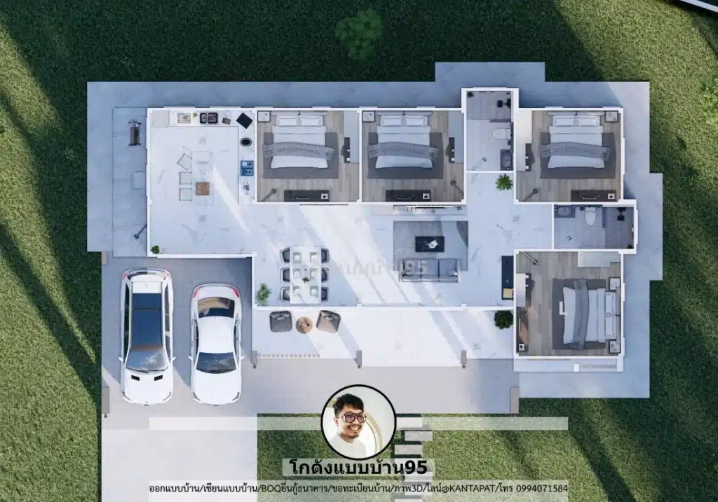 P-2604-บ้านชั้นเดียวสไตล์ปั้นหยา