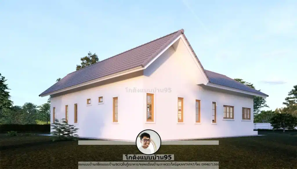 P-2620-แบบบ้านชั้นเดียวสไตล์โมเดิร์นมินิมอล 3 ห้องนอน