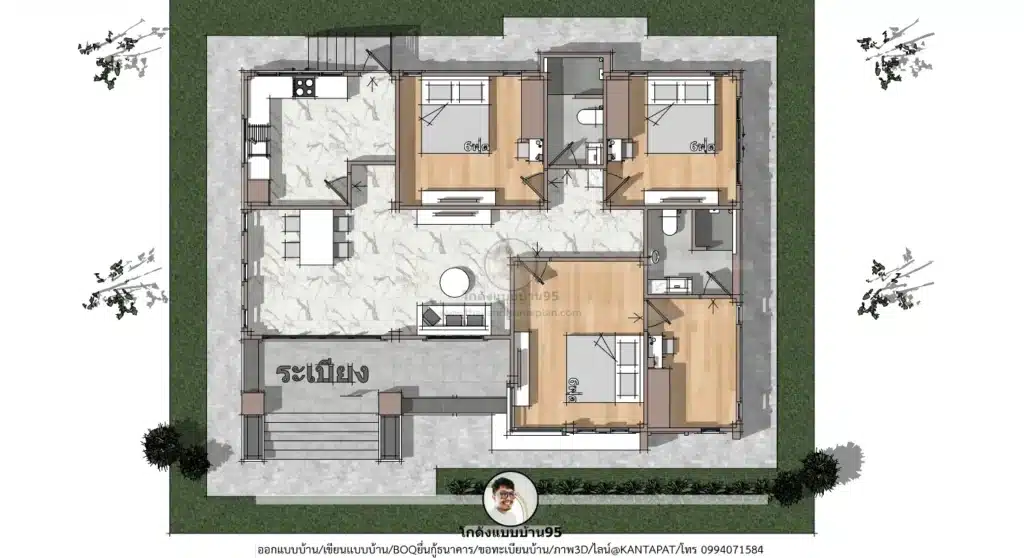 P-2598-บ้าน 3 ห้องนอน