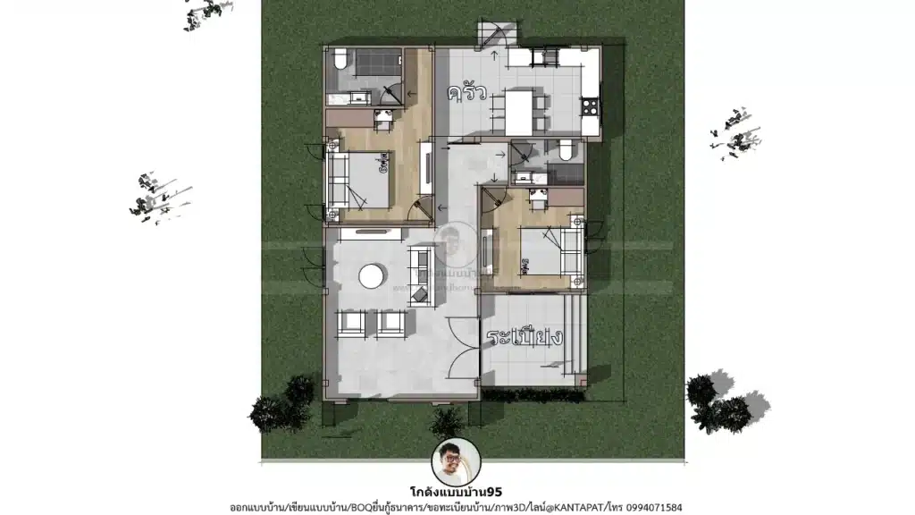 P-2608-บ้านหลังคาจั่ว