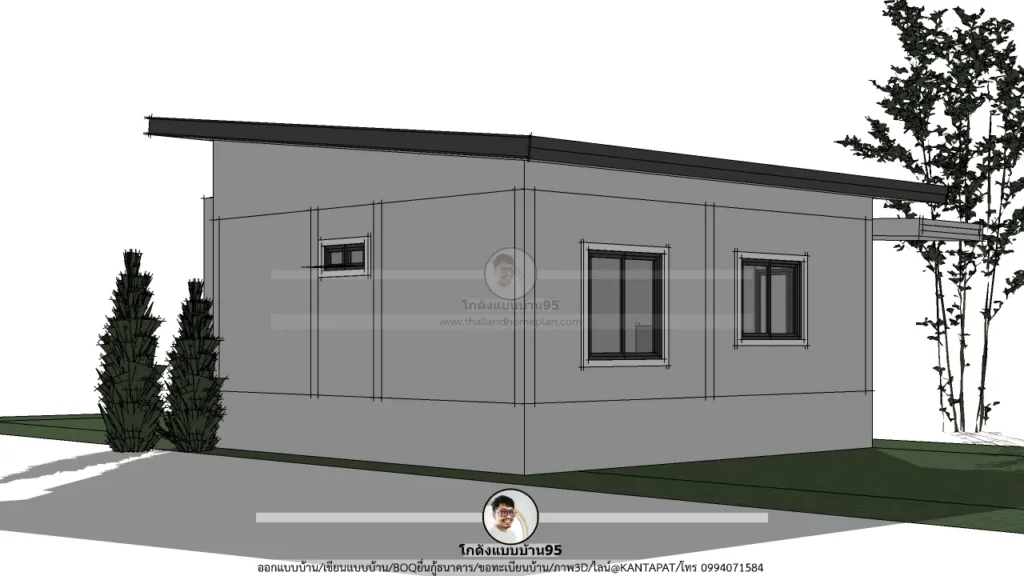 P-2613-บ้านชั้นเดียวสไตล์โมเดิร์น